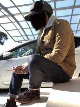 眼鏡(本体)さん（メンズ・173cm）の冬コーディネート