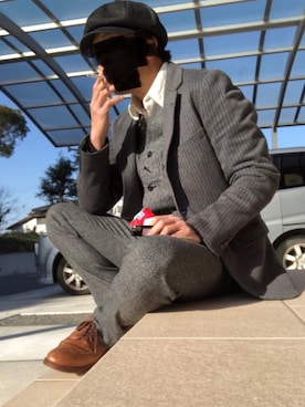 眼鏡(本体)さん(メンズ・173cm)の冬コーディネート