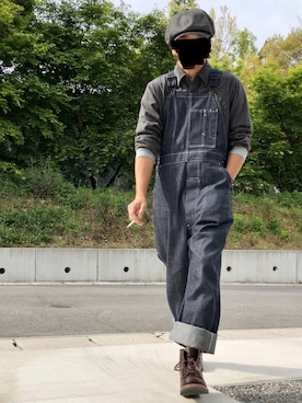 BELAFONTEのサロペット/オーバーオールを使った人気ファッション