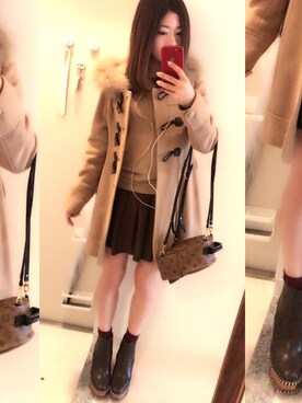 「LODISPOTTO（ロディスポット）のアイテム（ジャケット/アウター）」を使った、MaRi@ilaさん（レディース・152cm）の冬コーディネート