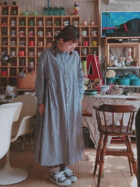 「marchedesoeurのアイテム（ワンピース、その他）」を使った、おやつ。さん（レディース・152cm）の春コーディネート