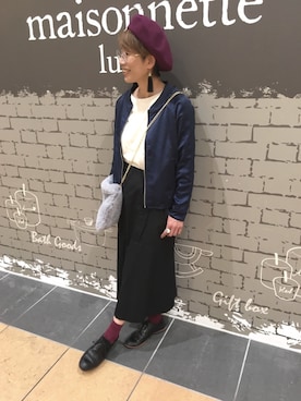 「アイテム（トップス）」を使った、yazawa193さん（レディース・165cm・50代）の秋コーディネート