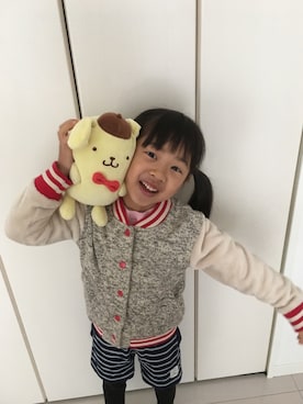 「SCAMP CAMP」｜yuyu+a-chiさん（キッズ・110cm）の春コーディネート