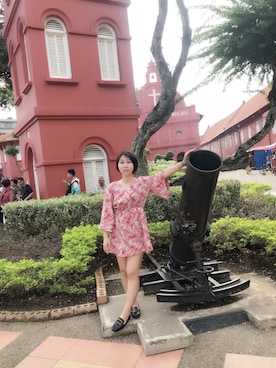 「WU-TANG（ウータン）のアイテム」を使った、鱼眼看世界嘻さん（レディース・145cm）の春コーディネート