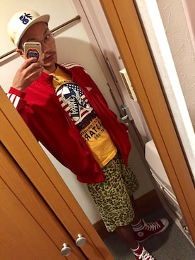 「used mix」｜「アイテム（キャップ）」を使った、TAISHIさん（メンズ・172cm）の春コーディネート
