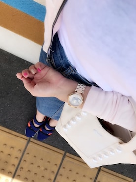 「MARC JACOBS（マークジェイコブス）のアイテム（スカート）」を使った、mu-さん（レディース・160cm）の春コーディネート