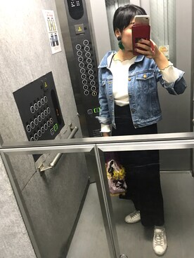 「LOUNGEDRESS（ラウンジドレス）のアイテム（ジャケット/アウター）」を使った、mu-さん（レディース・161cm）の春コーディネート