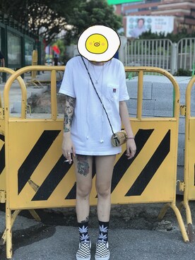 「アイテム（スリッポン、その他）」を使った、Hedyroseさん（レディース・161cm）の秋コーディネート