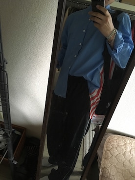 「C6（シーシックス）のアイテム（バッグ）」を使った、ヒロキチさん（メンズ・167cm）の夏コーディネート