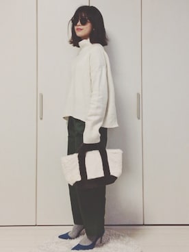 「Boisson Chocolat（ボワソンショコラ）のアイテム」を使った、yumi_mamaさん（レディース・159cm）の冬コーディネート