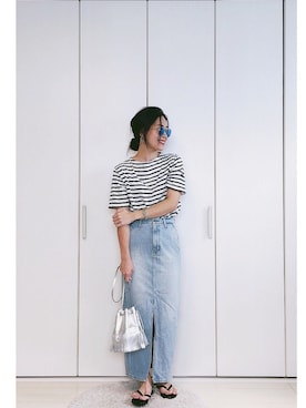 「アイテム（ピアス（両耳用））」を使った、yumi_mamaさん（レディース・159cm・30代）の夏コーディネート