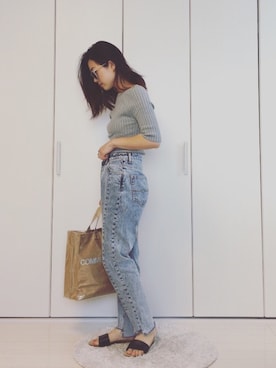 「オフショルダー」｜yumi_mamaさん（レディース・159cm・30代）の夏コーディネート
