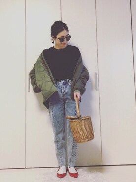 yumi_mamaさんの「キルティングジャケット」を使ったコーディネート