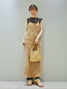 「Laugoa（ラウゴア）のアイテム」を使った、yoshimiさん（レディース・167cm）の夏コーディネート