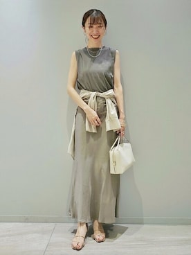 「MILOS（ミロス）のアイテム」を使った、yoshimiさん（レディース・167cm）の夏コーディネート