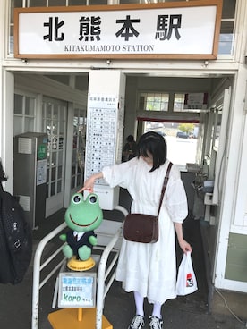 「YEAR（イヤー）のアイテム」を使った、こ熊さんの主人様さん（レディース・165cm）の春コーディネート