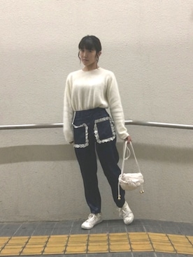 Ayumi Onishiさん（レディース・154cm）の春コーディネート