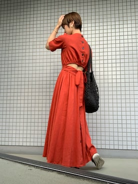 「エクラン」｜Ayumi Onishiさん（レディース・154cm）の夏コーディネート