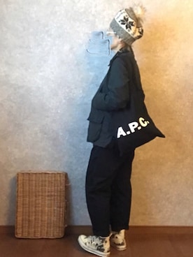 「アベイル」｜「アイテム（その他アウター）」を使った、なお なお。さん（レディース・159cm）の冬コーディネート