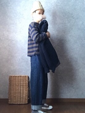 「ATHENA DESIGNS（アテナデザイン）のアイテム」を使った、なお なお。さん（レディース・159cm）の冬コーディネート