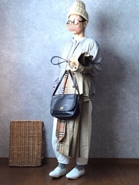 「COACH」｜「アイテム（その他）」を使った、なお なお。さん（レディース・159cm）の冬コーディネート
