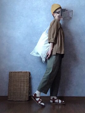 「ROBERTA SETTELS（ロベルタセッタ）のアイテム（シューズ）」を使った、なお なお。さん（レディース・159cm）の夏コーディネート