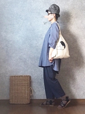 「ROBERTA SETTELS（ロベルタセッタ）のアイテム（シューズ）」を使った、なお なお。さん（レディース・159cm）の夏コーディネート