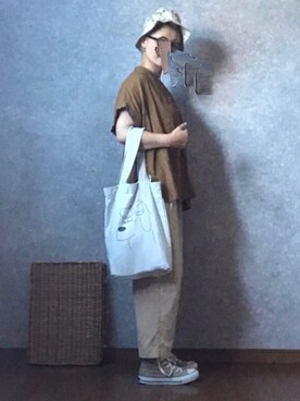 「dansko（ダンスコ）のアイテム（バッグ）」を使った、なお なお。さん（レディース・159cm）の夏コーディネート