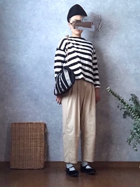 「カンフーシューズ」｜なお なお。さん（レディース・159cm）の秋コーディネート