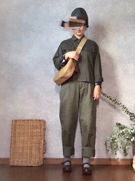 「Lin français d'antan」｜なお なお。さん（レディース・159cm）の秋コーディネート