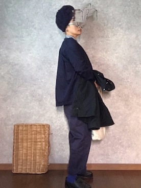 「JOURNAL STANDARD LUXE（ジャーナルスタンダード　ラックス）のアイテム（サロペット/オーバーオール）」を使った、なお なお。さん（レディース・159cm）の冬コーディネート