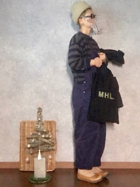 「JOURNAL STANDARD LUXE（ジャーナルスタンダード　ラックス）のアイテム（サロペット/オーバーオール）」を使った、なお なお。さん（レディース・159cm）の冬コーディネート