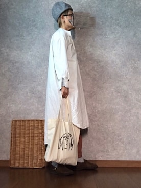 「YAECA」｜「アイテム（ワンピース/ドレス）」を使った、なお なお。さん（レディース・159cm）の春コーディネート