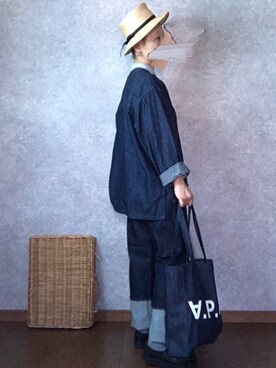 「BERRETTA（ベルレッタ）のアイテム」を使った、なお なお。さん（レディース・159cm）の春コーディネート