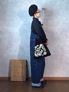 「アイテム（オールインワン・サロペット）」を使った、なお なお。さん（レディース・159cm）の春コーディネート