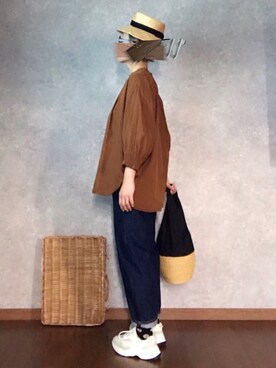 「BERRETTA（ベルレッタ）のアイテム」を使った、なお なお。さん（レディース・159cm）の春コーディネート