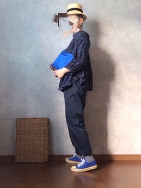 「BERRETTA（ベルレッタ）のアイテム」を使った、なお なお。さん（レディース・159cm）の春コーディネート