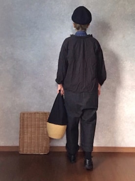 「my beautiful landlet（マイビューティフルランドレット）のアイテム（オールインワン・サロペット）」を使った、なお なお。さん（レディース・159cm）の春コーディネート