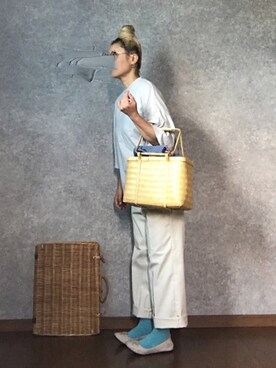 「Lin français d'antan」｜なお なお。さん（レディース・159cm）の夏コーディネート