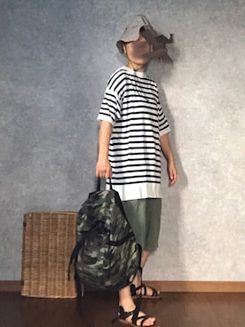 「ROBERTA SETTELS（ロベルタセッタ）のアイテム（シューズ）」を使った、なお なお。さん（レディース・159cm）の夏コーディネート