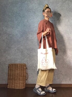 「melrot」｜なお なお。さん（レディース・159cm）の夏コーディネート