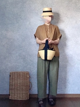 「BERRETTA（ベルレッタ）のアイテム」を使った、なお なお。さん（レディース・159cm）の夏コーディネート