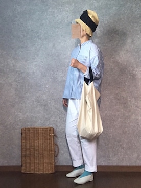 「Lin français d'antan」｜なお なお。さん（レディース・159cm）の夏コーディネート
