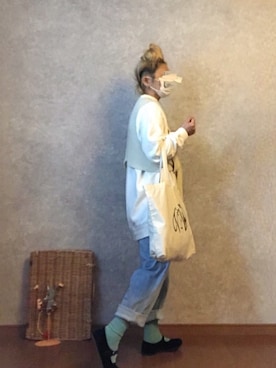 「カンフーシューズ」｜なお なお。さん（レディース・159cm）の春コーディネート