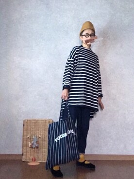 「カンフーシューズ」｜なお なお。さん（レディース・159cm）の春コーディネート