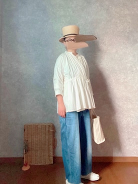 「BERRETTA（ベルレッタ）のアイテム」を使った、なお なお。さん（レディース・159cm）の夏コーディネート