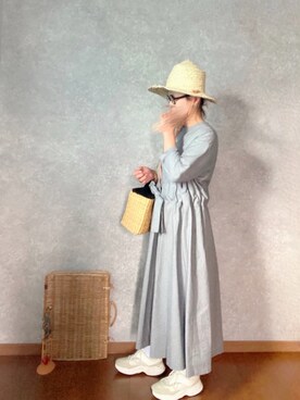 「Lin français d'antan」｜なお なお。さん（レディース・159cm）の夏コーディネート