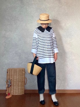 「BERRETTA（ベルレッタ）のアイテム」を使った、なお なお。さん（レディース・159cm）の夏コーディネート