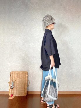 「ROBERTA SETTELS（ロベルタセッタ）のアイテム（シューズ）」を使った、なお なお。さん（レディース・159cm）の夏コーディネート