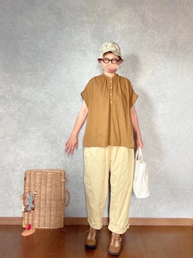 「grin（グリン）のアイテム」を使った、なお なお。さん（レディース・159cm）の夏コーディネート